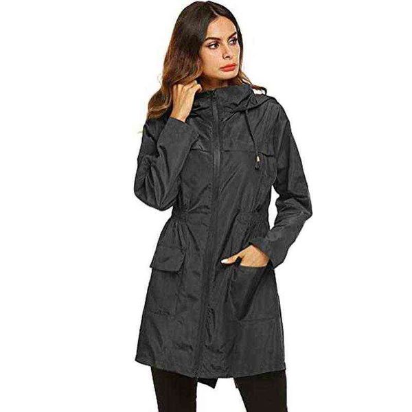 women's trench coats 2021 long women autumn winter waterproof hooded solid zipper pockets slim fit female casual t220811, Tan;black
women's trench coats 2021 long women autumn winter waterproof hooded solid zipper pockets slim fit female casual t220811, Tan;black