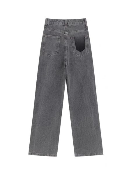 womens jeans high waist retro streetwear harajuku grey pockets wide leg pants high street baggy fashion all-match denim trous, Blue
womens jeans high waist retro streetwear harajuku grey pockets wide leg pants high street baggy fashion all-match denim trous, Blue