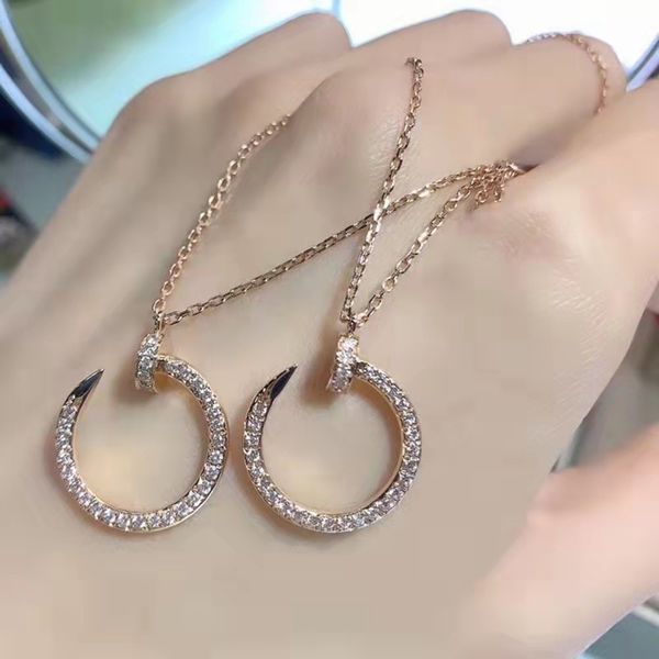 fashion full necklace for woman steel love pendant classic designer jewelry, Silver 
fashion full necklace for woman steel love pendant classic designer jewelry, Silver