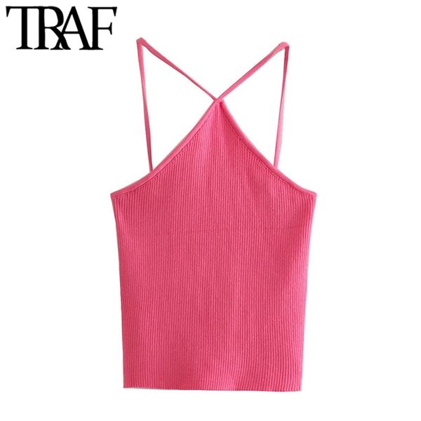 traf women fashion hollow out cropped knit tank vintage backless thin straps female camis mujer 220423, White
traf women fashion hollow out cropped knit tank vintage backless thin straps female camis mujer 220423, White