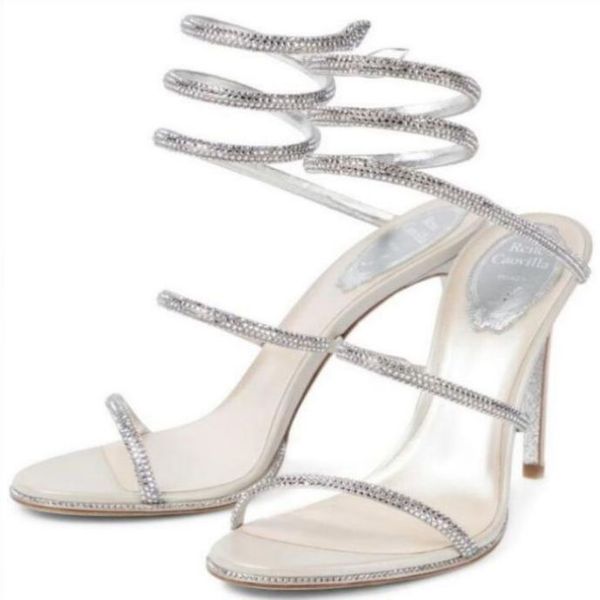 rene caovilla cleo open toe sandals crystal embellished spiral snake tail sandals twining rhinestone sandal women 10cm creamy stiletto heels, Black
rene caovilla cleo open toe sandals crystal embellished spiral snake tail sandals twining rhinestone sandal women 10cm creamy stiletto heels, Black
