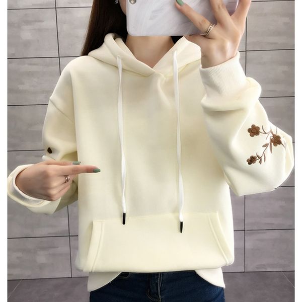 fashion women long sleeve hoodies hoodies embroidery sweatshirt female lj201102, Black
fashion women long sleeve hoodies hoodies embroidery sweatshirt female lj201102, Black