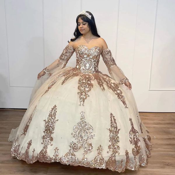champagne quinceanera dresses 2022 sequined appliques sweetheart princess ball gowns pageant dress mexican girl birthday gown, Blue;red
champagne quinceanera dresses 2022 sequined appliques sweetheart princess ball gowns pageant dress mexican girl birthday gown, Blue;red