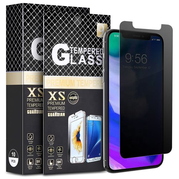 Image of 0.33mm 2.5D 9H Anti Spy Privacy Screen Protectors Tempered Glass For iPhone 14 12 mini 13 Pro Max 11 x xs xr 8 7 plus