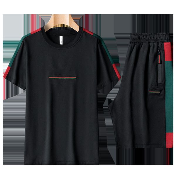 men's tracksuits elastic casual embroidered short sleeve o-neck fitness sports trousers set two piece tracksuit men streetwear clothing, Gray
men's tracksuits elastic casual embroidered short sleeve o-neck fitness sports trousers set two piece tracksuit men streetwear clothing, Gray