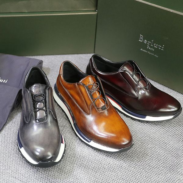 men's casual sports shoes fast track leather sneaker handmade, artificial color change, Red;white
men's casual sports shoes fast track leather sneaker handmade, artificial color change, Red;white