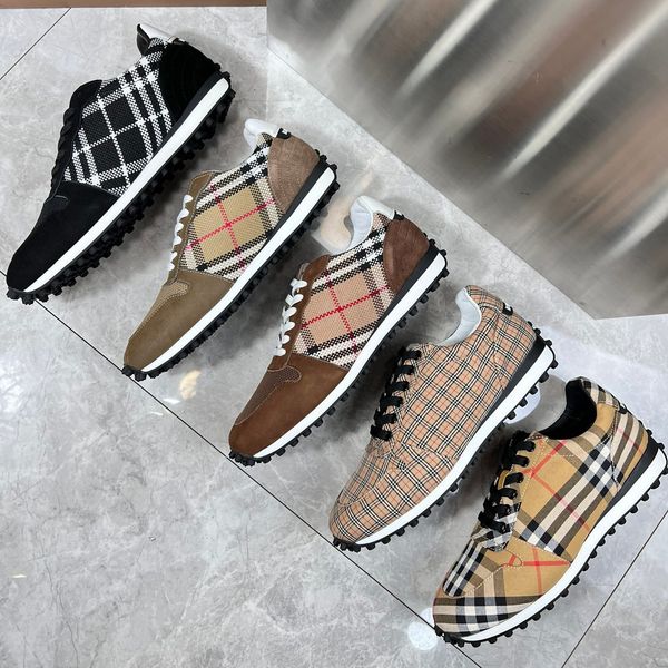 lightweight breathable luxury brand shoes casual plaid leather lace up sneakers with box, Black
lightweight breathable luxury brand shoes casual plaid leather lace up sneakers with box, Black