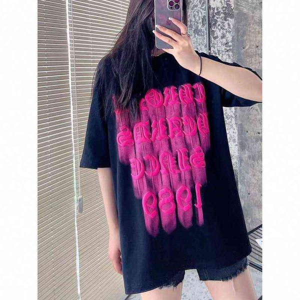 factory online export designer brand short sleeves ch22ss spring summer new print sleeve t-shirt casual fashion wear loose fit top, White
factory online export designer brand short sleeves ch22ss spring summer new print sleeve t-shirt casual fashion wear loose fit top, White