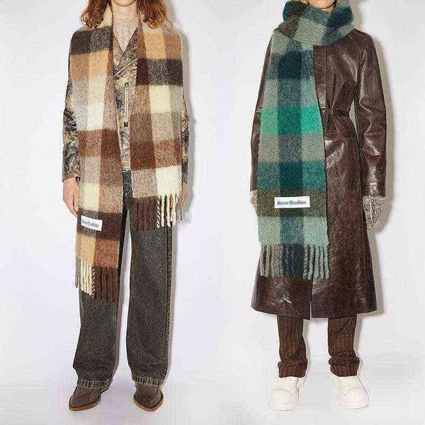 scarves 2021 europe latest autumn and winter multi color thickened plaid women's scarf ac with extended shawl couple warm, Blue;gray
scarves 2021 europe latest autumn and winter multi color thickened plaid women's scarf ac with extended shawl couple warm, Blue;gray