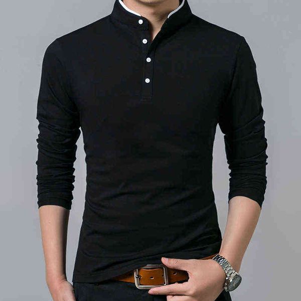 2022 spring mens tshirt long sleeve stand basic solid blouse tee shirt casual cotton t-shirt men undershirt l220630, White;black
2022 spring mens tshirt long sleeve stand basic solid blouse tee shirt casual cotton t-shirt men undershirt l220630, White;black