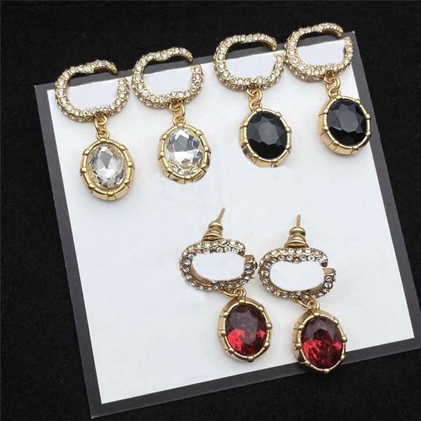 shiny diamond charm earrings women double letter crystal pendant studs 3 colors rhinestone pendant eardrops with gift box271p, Golden
shiny diamond charm earrings women double letter crystal pendant studs 3 colors rhinestone pendant eardrops with gift box271p, Golden