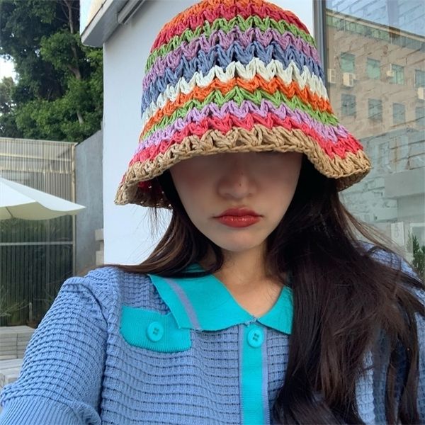 summer autumn hats for women multicolor woven retro flat brim hand-made straw hat ladies outdoor sun protection beach straw hat 220511, Blue;gray
summer autumn hats for women multicolor woven retro flat brim hand-made straw hat ladies outdoor sun protection beach straw hat 220511, Blue;gray