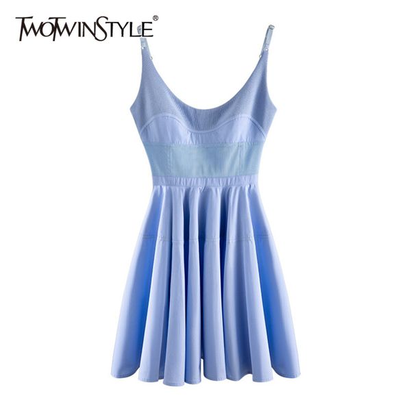 elegant mini women dress o neck sleeveless spaghetti strap high waist ruched dresses for female fashion clothes 210423, Black;gray
elegant mini women dress o neck sleeveless spaghetti strap high waist ruched dresses for female fashion clothes 210423, Black;gray