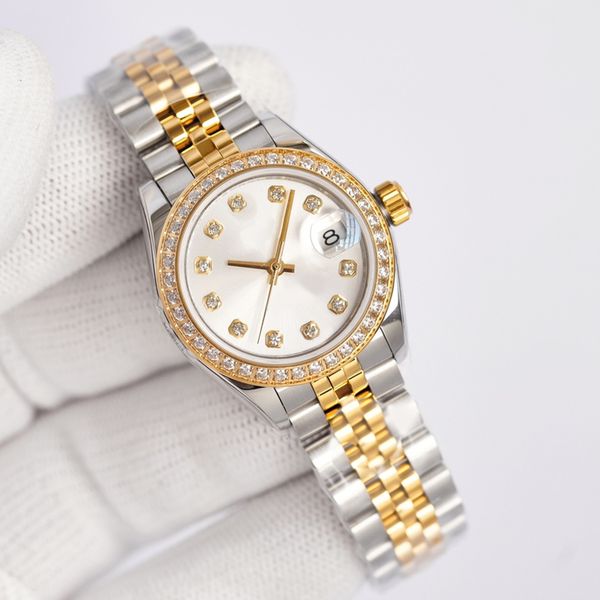 hjd montre de luxe woman watches 31mm luxury automatic mechanical watches full stainless steel luminous waterproof lady watch couples style, Slivery;brown
hjd montre de luxe woman watches 31mm luxury automatic mechanical watches full stainless steel luminous waterproof lady watch couples style, Slivery;brown