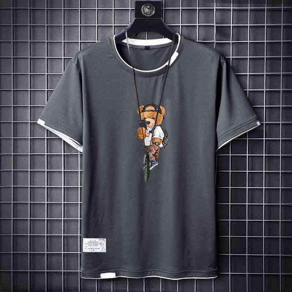 joint flagship store short sleeve t-shirt men's casual handsome fashion loose ins young couple's clothes, White;black
joint flagship store short sleeve t-shirt men's casual handsome fashion loose ins young couple's clothes, White;black