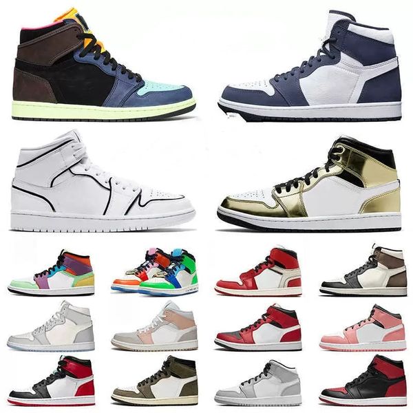 jumpman 1 mid basketball shoes fearless patent bred pollen 1s unc university blue storm court purple white black toe pine green dark mocha c
jumpman 1 mid basketball shoes fearless patent bred pollen 1s unc university blue storm court purple white black toe pine green dark mocha c