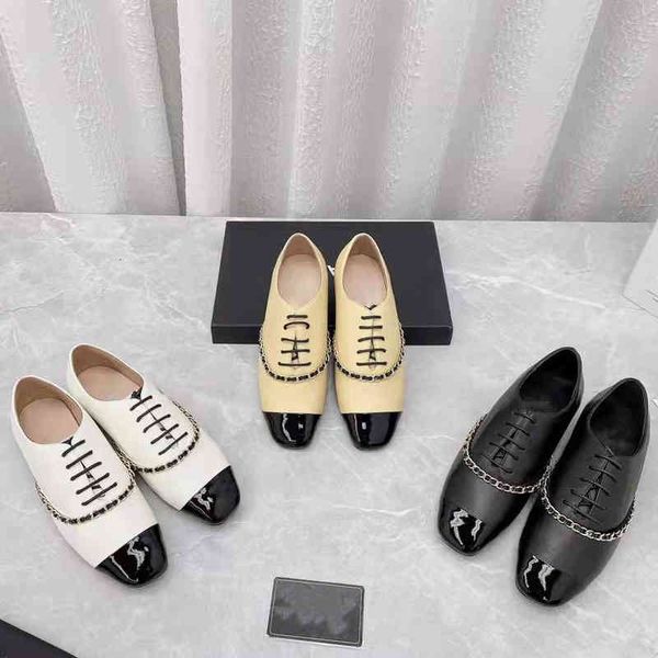 sandals chain decoration small square head color matching single shoes women's flat early spring lace up deep mouth british, Black
sandals chain decoration small square head color matching single shoes women's flat early spring lace up deep mouth british, Black