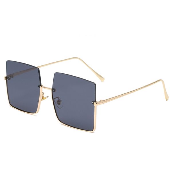 women sunglasses classic oversized square men glasses for ladies female metal half frame sun glasses, White;black
women sunglasses classic oversized square men glasses for ladies female metal half frame sun glasses, White;black