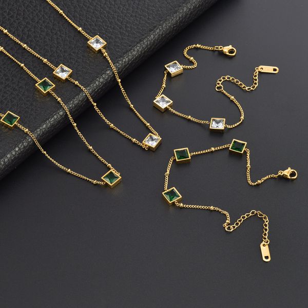 emerald gemstone pendant necklace bracelet engagement jewelry for women gift, Silver
emerald gemstone pendant necklace bracelet engagement jewelry for women gift, Silver