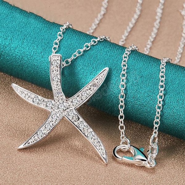 925 sterling silver aaa zircon sea star pendant necklace for woman charm wedding engagement fashion jewelry
925 sterling silver aaa zircon sea star pendant necklace for woman charm wedding engagement fashion jewelry