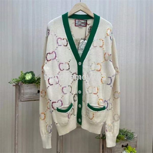 women's knits & tees g family's 22 year color yarn crochet flower tiger embroidery v-neck wool knitted cardigan for men and women, White
women's knits & tees g family's 22 year color yarn crochet flower tiger embroidery v-neck wool knitted cardigan for men and women, White