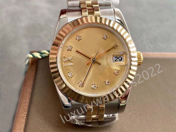ladies date watch two tone 31mm gold dial full stainless steel jubilee bracelet automatic mechanical water resistant womens disigner watches, Slivery;brown
ladies date watch two tone 31mm gold dial full stainless steel jubilee bracelet automatic mechanical water resistant womens disigner watches, Slivery;brown