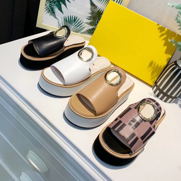 2022 famous designer thick bottom slippers leather hollow out casual holiday half slipper summer beach party fashion women platform slippers, Black
2022 famous designer thick bottom slippers leather hollow out casual holiday half slipper summer beach party fashion women platform slippers, Black