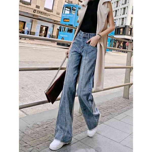 women's jeans street style fashion wide leg denim trouser casual high waist pants fashion straight cotton loose jeans l65 t220728, Blue
women's jeans street style fashion wide leg denim trouser casual high waist pants fashion straight cotton loose jeans l65 t220728, Blue