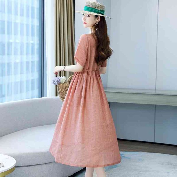 casual dresses cotton linen dress women's summer style 2022 temperament wear thin fashion tiansi long skirt jg17, Black;gray
casual dresses cotton linen dress women's summer style 2022 temperament wear thin fashion tiansi long skirt jg17, Black;gray