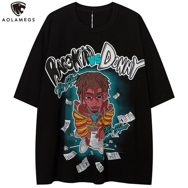 aolamegs oversized t-shirt men hip hop hipster boy letter print short sleeve tees summer casual high street punk streetwear 220706, White;black
aolamegs oversized t-shirt men hip hop hipster boy letter print short sleeve tees summer casual high street punk streetwear 220706, White;black