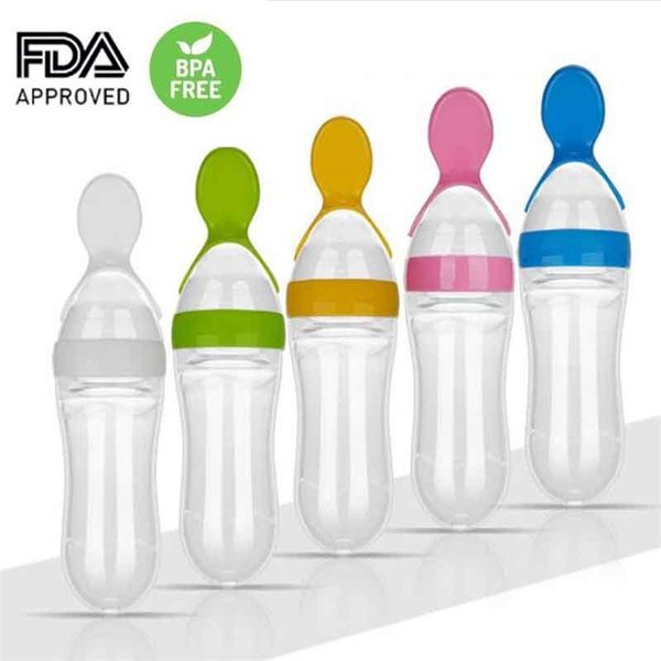 born baby squeezing feeding bottle silicone training rice spoon infant cereal food supplement feeder safe tableware tools 220805
born baby squeezing feeding bottle silicone training rice spoon infant cereal food supplement feeder safe tableware tools 220805
