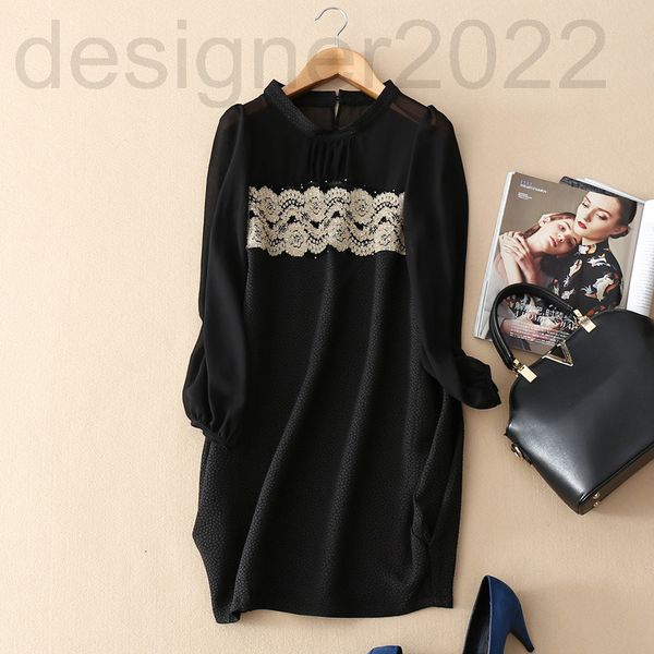 casual dresses designer pure color simple lace embroidered skirt spring and summer women's dress with thin temperament french medium le, Black;gray
casual dresses designer pure color simple lace embroidered skirt spring and summer women's dress with thin temperament french medium le, Black;gray