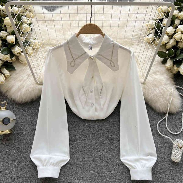 women's blouses & shirts white chiffon shirt women's spring 2022 long sleeved korean loose design sense of niche fashion 9j5c
women's blouses & shirts white chiffon shirt women's spring 2022 long sleeved korean loose design sense of niche fashion 9j5c