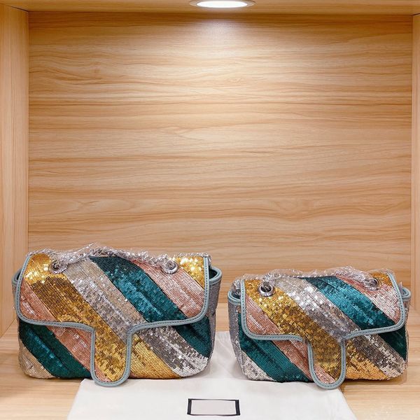 2022 new women chain shoulder bag women messenger bag handbag fashion rainbow sequins patchwork color thread sequins handbag bag
2022 new women chain shoulder bag women messenger bag handbag fashion rainbow sequins patchwork color thread sequins handbag bag