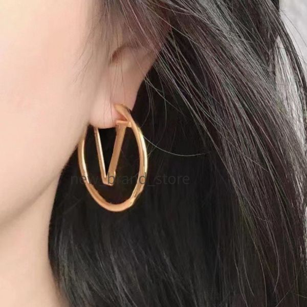 

designer earrings gold hoop earing jewlery lady party wedding lovers gift earings designers for women, Golden;silver