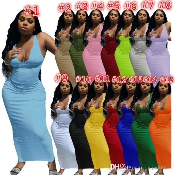 women long dresses designer sling sleeveless casual dress solid color deep v neck bodycon pencil skirt clubwear, Black;gray
women long dresses designer sling sleeveless casual dress solid color deep v neck bodycon pencil skirt clubwear, Black;gray