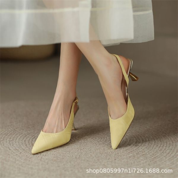 sandals pointed shallow mouth thin heel sandals sy3-27c female fairy wind sheepskin back empty single shoes baotou high heels bww1, Black
sandals pointed shallow mouth thin heel sandals sy3-27c female fairy wind sheepskin back empty single shoes baotou high heels bww1, Black
