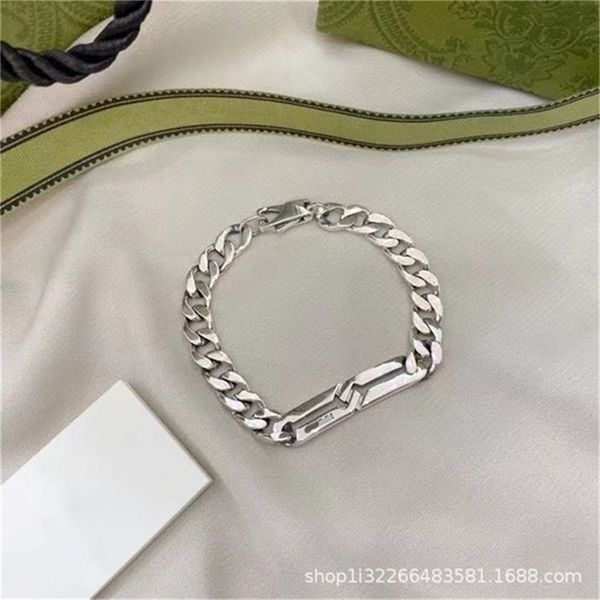 2022 fashion 20% off designer jewelry 925 double g interlocking tank bracelet temperament hip hop fashion men's and women's valent, Black
2022 fashion 20% off designer jewelry 925 double g interlocking tank bracelet temperament hip hop fashion men's and women's valent, Black