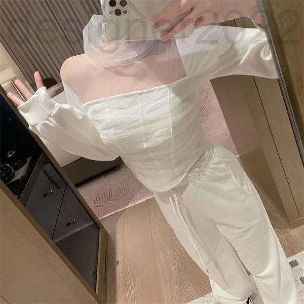 women's tracksuits designer spring and summer women's wear fashion foreign style splicing waist fishbone mesh casual coat pants tw, Gray
women's tracksuits designer spring and summer women's wear fashion foreign style splicing waist fishbone mesh casual coat pants tw, Gray