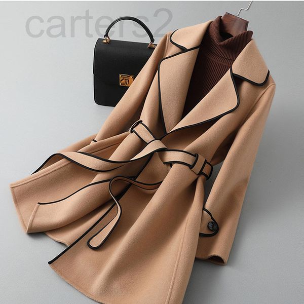 women's wool & blends designer double sided cashmere wool coat women's middle and long small 2021 new popular lace up hepburn wool, Black
women's wool & blends designer double sided cashmere wool coat women's middle and long small 2021 new popular lace up hepburn wool, Black