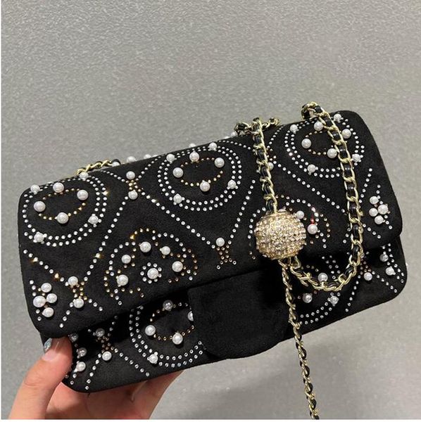 trendy classic mini flap studded pearl embroidery bag gold strass crush ball check chain crossbody one shoulder large capacity cosmetic case
trendy classic mini flap studded pearl embroidery bag gold strass crush ball check chain crossbody one shoulder large capacity cosmetic case