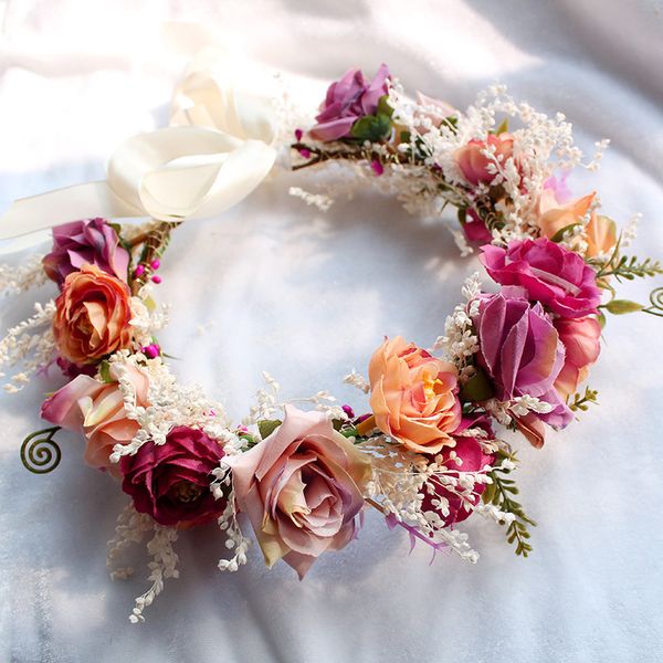 bride bridesmaid simulation flower garland dried flower headband wedding hair accessories for bride 220805, Slivery;golden
bride bridesmaid simulation flower garland dried flower headband wedding hair accessories for bride 220805, Slivery;golden