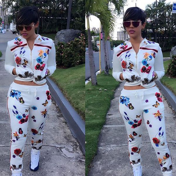 pants two piece set print butterfly flower tracksuits runway jacket joggers matching women aa, Gray
pants two piece set print butterfly flower tracksuits runway jacket joggers matching women aa, Gray