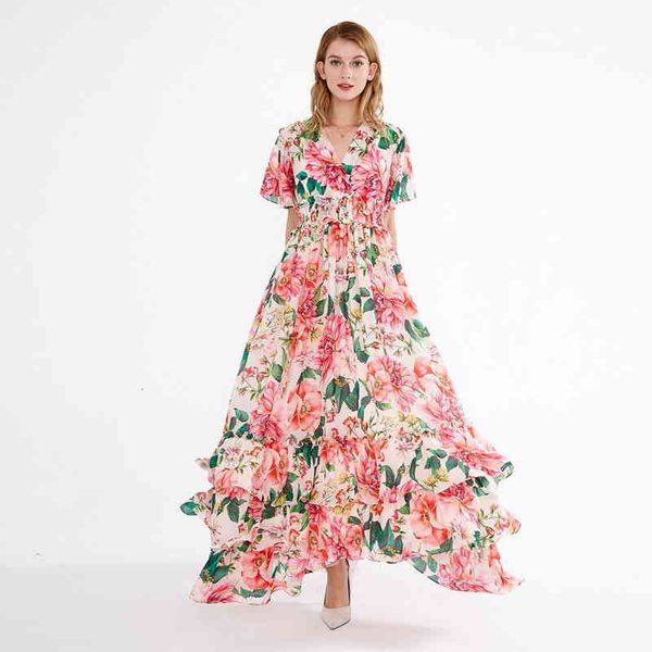 casual dresses women's long skirt 2022 summer chiffon v-neck stretch waist printed large swing dress s3qw, Black;gray
casual dresses women's long skirt 2022 summer chiffon v-neck stretch waist printed large swing dress s3qw, Black;gray