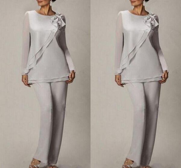 silver chiffon summer mother of the bride pant suits two pieces long sleeves plus size wedding mothers guest dress custom made, Black;red
silver chiffon summer mother of the bride pant suits two pieces long sleeves plus size wedding mothers guest dress custom made, Black;red