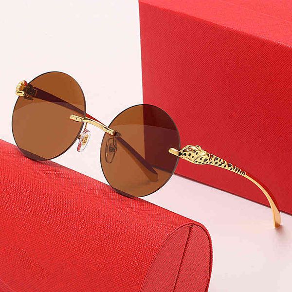 2022 women luxury brand designer new rimless round men's women's leopard legs fashion square sunglasses summer glasses for men, White;black
2022 women luxury brand designer new rimless round men's women's leopard legs fashion square sunglasses summer glasses for men, White;black