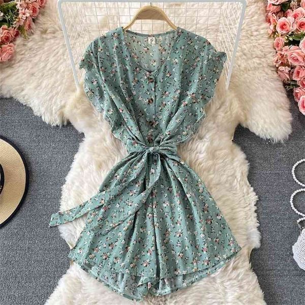 feifei sleeves v-neck chiffon floral jumpsuit summer style waist thin sweet wide-leg shorts 210709, Black;white
feifei sleeves v-neck chiffon floral jumpsuit summer style waist thin sweet wide-leg shorts 210709, Black;white