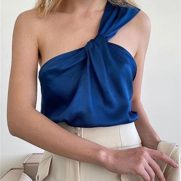 odessa asymmetrical one strap satin tank women spring summer beach party club off shoulder women's cropped 220316, White
odessa asymmetrical one strap satin tank women spring summer beach party club off shoulder women's cropped 220316, White