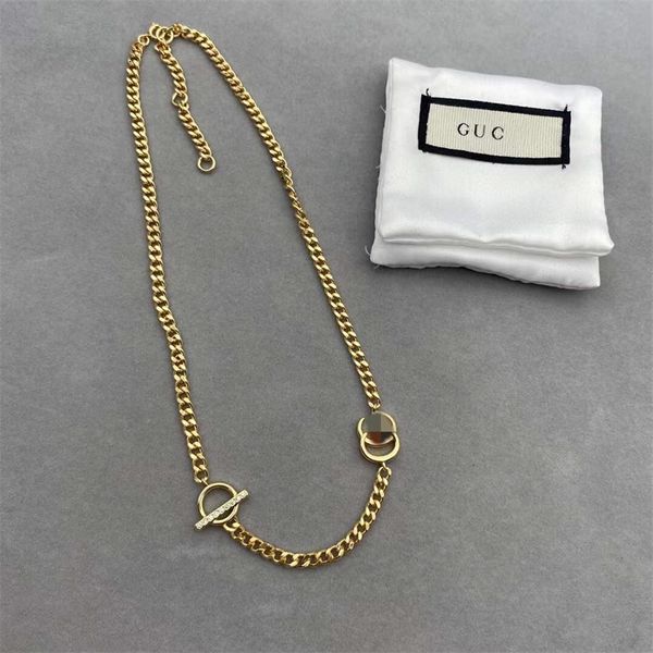 the new 70% off family gujia new double letter diamond buckle hollow stitching women's net red same high version necklace, Silver
the new 70% off family gujia new double letter diamond buckle hollow stitching women's net red same high version necklace, Silver