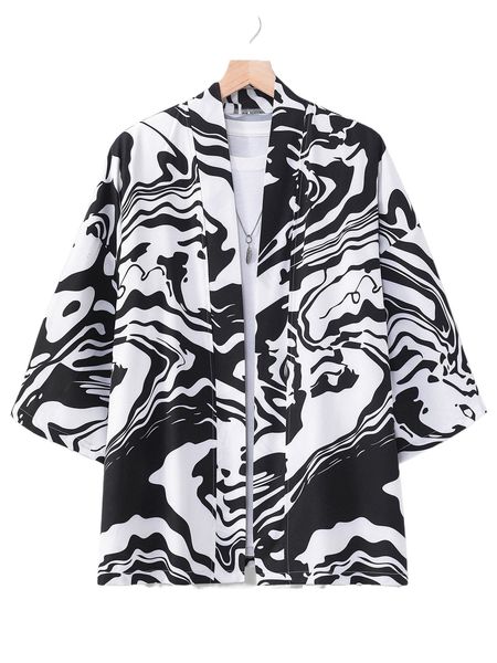 men allover print shirt without tee j8uu#, White;black 
men allover print shirt without tee j8uu#, White;black